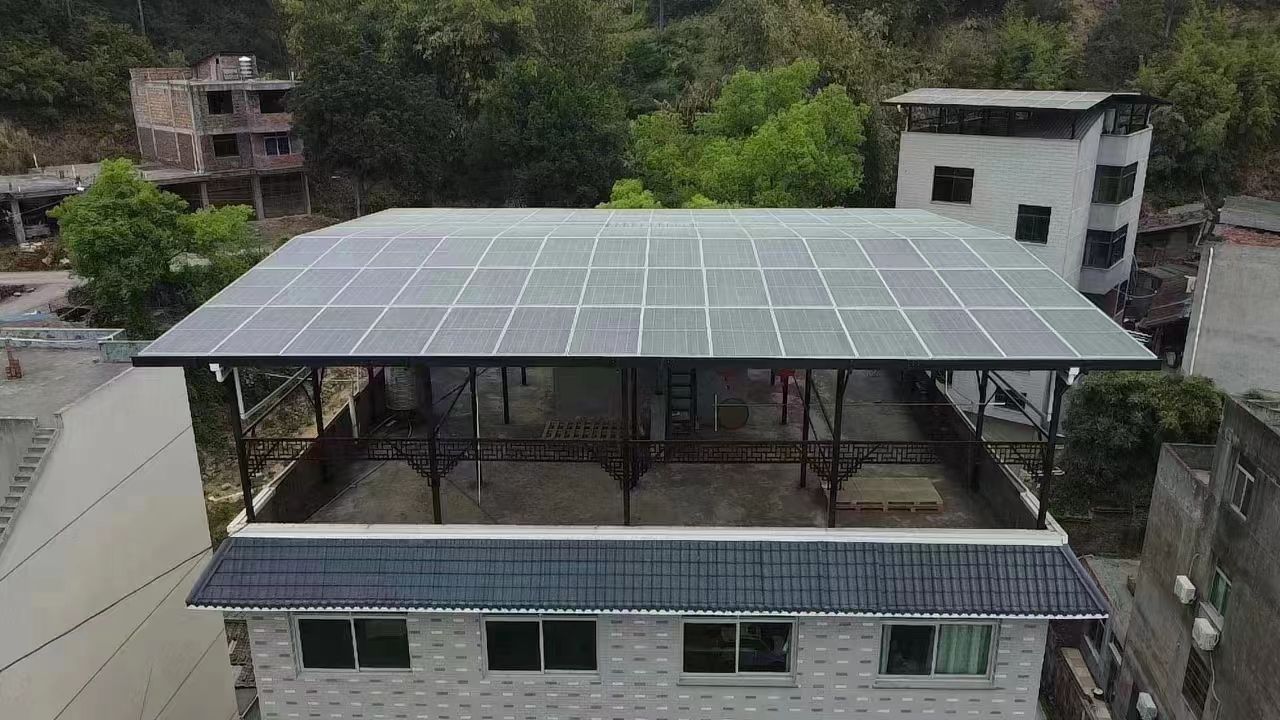 秦皇岛15kw+10kwh自建别墅家庭光伏储能系统